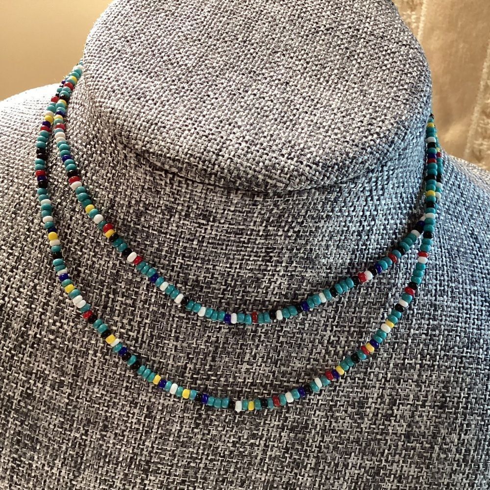 Colorful Seed Beaded Necklace